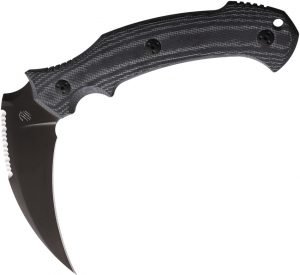 Bastinelli Creations Grumpy Fixed Blade Black (5″)