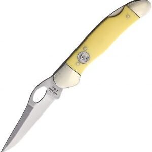 Bear & Son Lockback Yellow Delrin (3.25″)