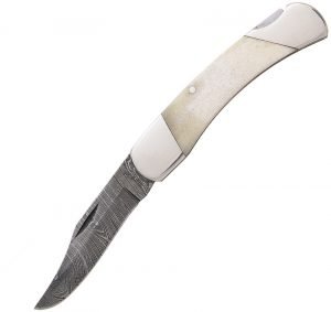 Bear & Son White Smooth Bone Lockback (2.75″)