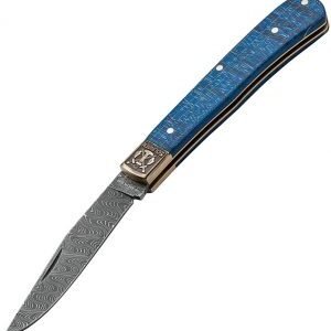 Boker 2021 Annual Folder Knife Blue Damascus (3.25″)