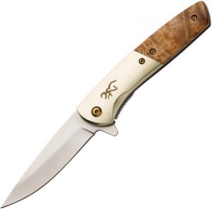 Browning Nine Mile Framelock A/O Burl (2.75″)