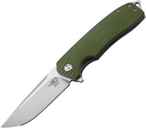 Bestech Lion Linerlock Knife OD Green (3.5″)