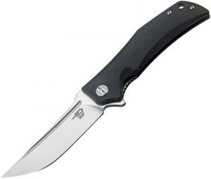 Bestech Scimitar Linerlock Knife Black (3.75″)