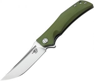 Bestech Scimitar Linerlock Knife Green(3.75″)
