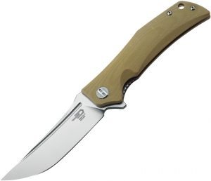 Bestech Scimitar Linerlock Knife Tan (3.75″)
