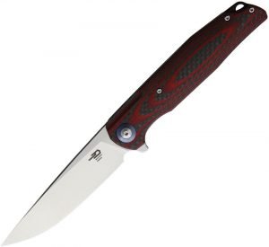 Bestech Ascot Linerlock CF Knife Red (4″)