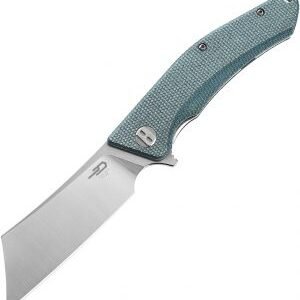 Bestech Cubis Knife Blue Micarta (3.13″)
