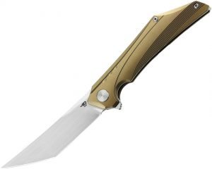 Bestech Kamoza Framelock Knife Gold (3.63″)