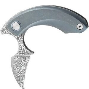 Bestech Strelit Knife Blue Damascus (2.13″)