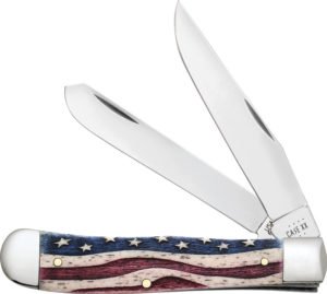 Case Cutlery Patriotic Trapper Smooth Bone