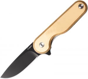 Craighill Rook Framelock Brass Knife (2.25″)