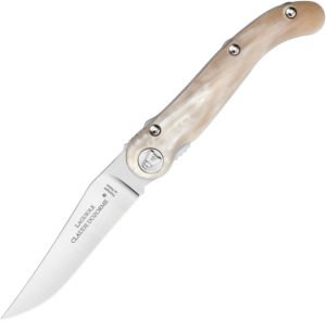 Laguiole Claude Dozorme Baroudeur Linerlock Horn (3.63″)