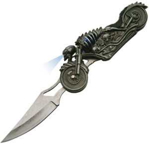 China Made Skull Rider LED Linerlock (2.75″)