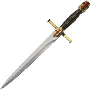China Made Gold Crusader Dagger (9.5″)