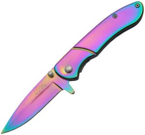 Rite Edge Titanium Rainbow Linerlock A/O
