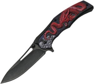 Rite Edge Dragon Linerlock A/O Red (3.75″)