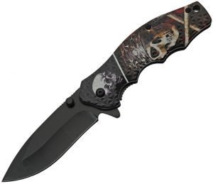 China Made Skull Linerlock A/O (3.25″)