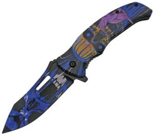 China Made Cat Eye Linerlock Blue (3.75″)