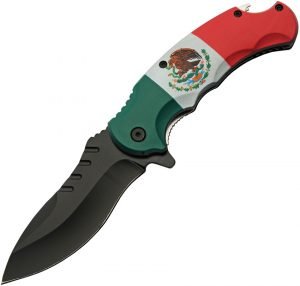 China Made Mexican Flag Linerlock A/O (3.75″)