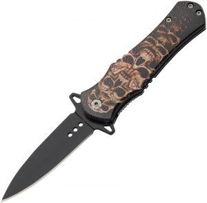 China Made Skull Linerlock A/O Stacked (3.5″)