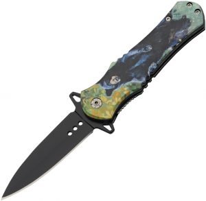 China Made Wildlife Linerlock A/O Bear (3.5″)