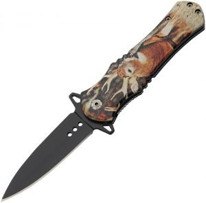China Made Wildlife Linerlock A/O Deer (3.5″)