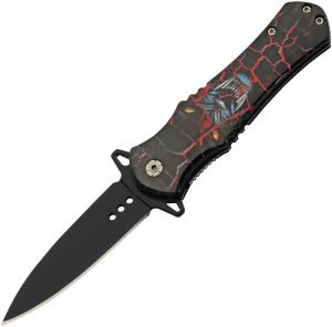 China Made Wildlife Linerlock A/O Wolf (3.5″)