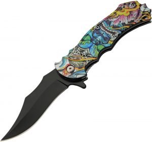 China Made Blue Demon Linerlock A/O (3.5″)