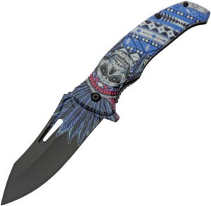 China Made Skull Linerlock A/O (3.75″)