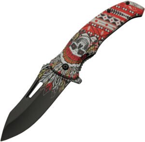 China Made Skull Linerlock A/O (3.75″)