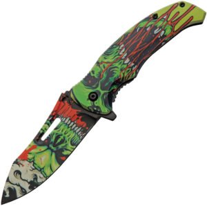 China Made Radium Skull Linerlock A/O (3.75″)