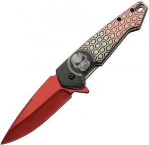 China Made Predator Framelock A/O Red (3.5″)