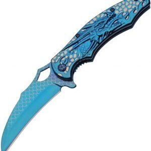 China Made Dragon Linerlock Blue (3.75″)