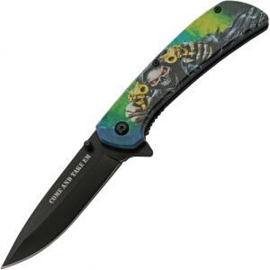Rite Edge Reaper Linerlock A/O Green (3.75″)