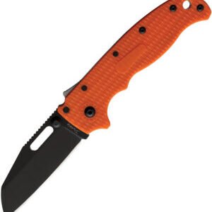 Demko AD 20.5 Shark Foot Knife Orange DLC (3″)