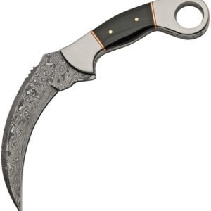 Damascus Fixed Blade Karambit (4.25″)