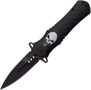 Dark Side Silver Skull Linerlock (3.25″)