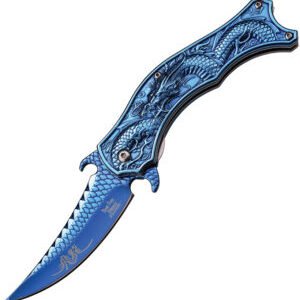 Dark Side Dragon Linerlock A/O Blue (3.25″)