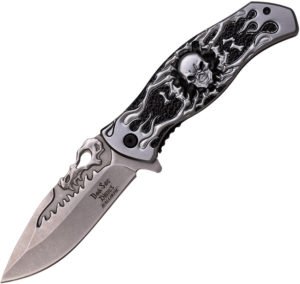 Dark Side Skull Linerlock A/O Gray (3.75″)