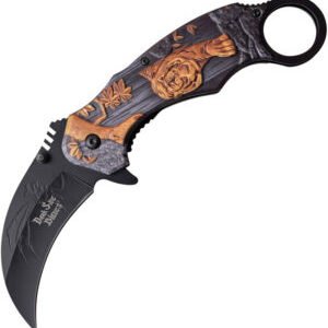 Dark Side Tiger Karambit Linerlock A/O (3″)