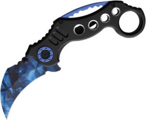 ElitEdge Karambit Linerlock A/O Blue (2.75″)