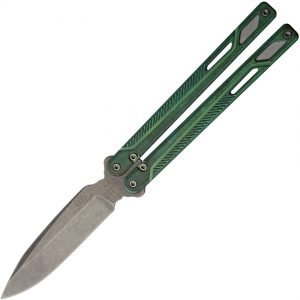 EOS Serpent Butterfly Knife Green (4″)