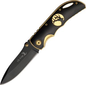 Elk Ridge Linerlock Knife Black/Gold (2.75″)