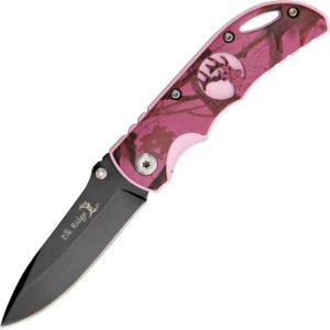 Elk Ridge Linerlock Knife Pink Camo (2.75″)