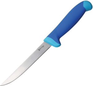 Elk Ridge Fillet Knife Blue Sawback (6″)
