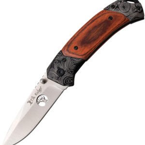 Elk Ridge Linerlock Knife Brown Wood (3.25″)