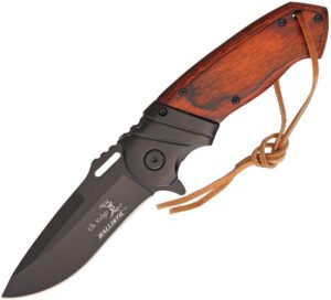 Elk Ridge Ballistic A/O Knife Brown (3.5″)