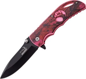 Elk Ridge Linerlock A/O Knife Pink Camo (3.5″)