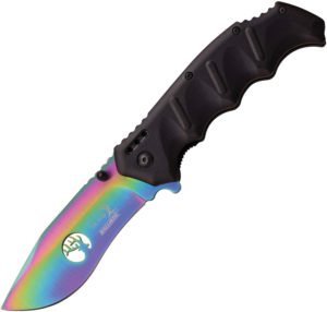 Elk Ridge Linerlock A/O Knife Rainbow (3.5″)