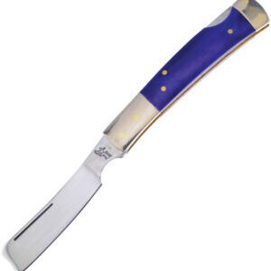 Frost Cutlery Razor Lockback Blue Bone (2.5″)